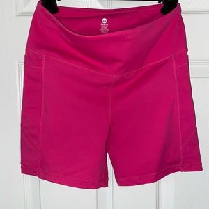 Senita Workout bike shorts high waist hot pink M